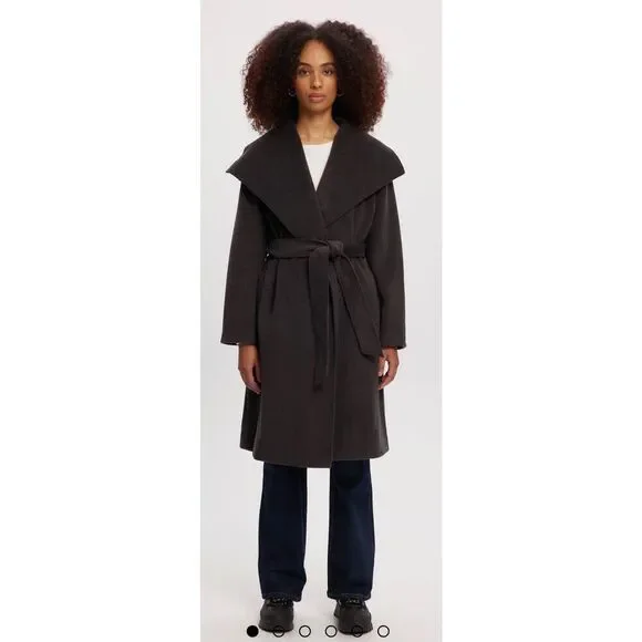 Noize Lena Long Length Vegan Wool Coat NWT Size XL - Picture 2 of 13